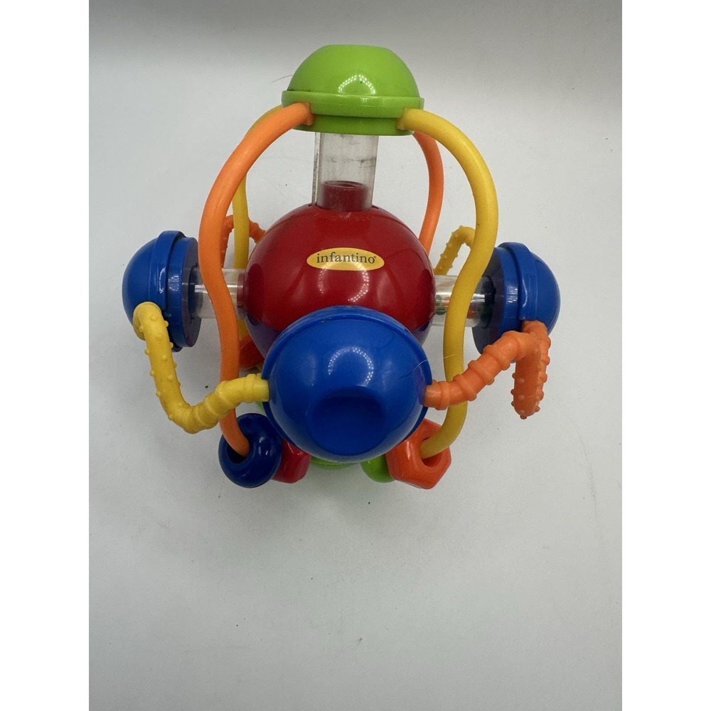 Infantino Sensory Ball 7" Toddler Ball Rattle Puzzle Ball Baby Toy